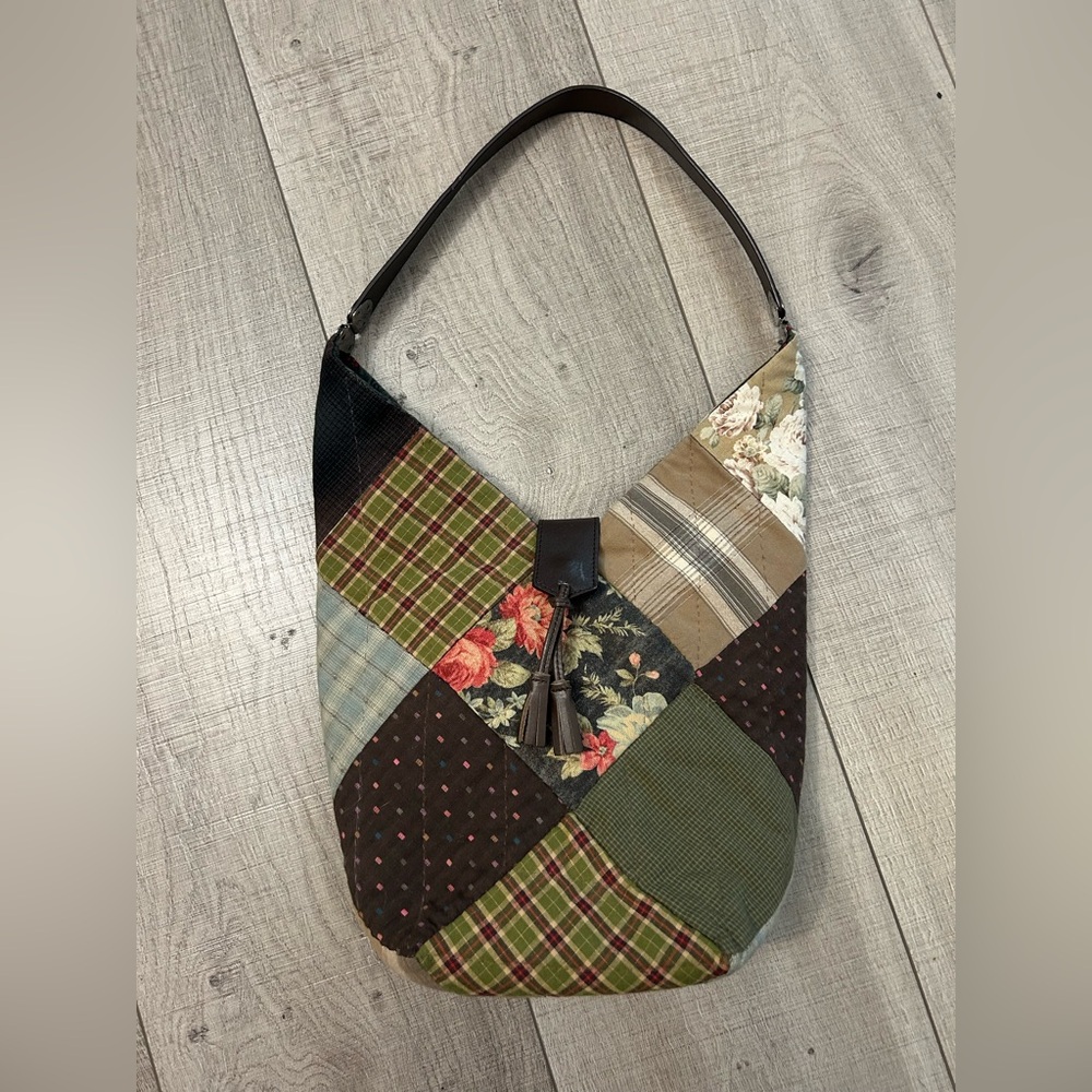 Quilted patchwork shoulder‎ y2k bag boho/grannycore